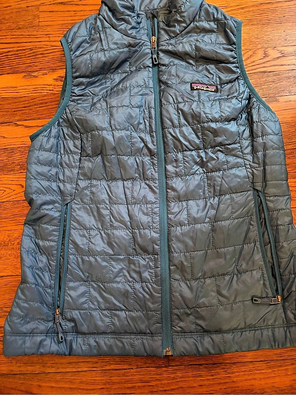 Patagonia Nano Puff Vest Quilted Blue Size Medium